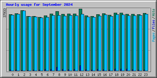 Hourly usage for September 2024