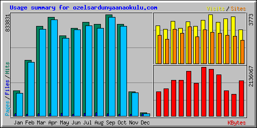 Usage summary for ozelsardunyaanaokulu.com